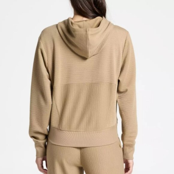 DSG Women's So Soft Ottoman Fleece Hoodie, Warm Stone Tan | Size Medium - Picture 3 of 8